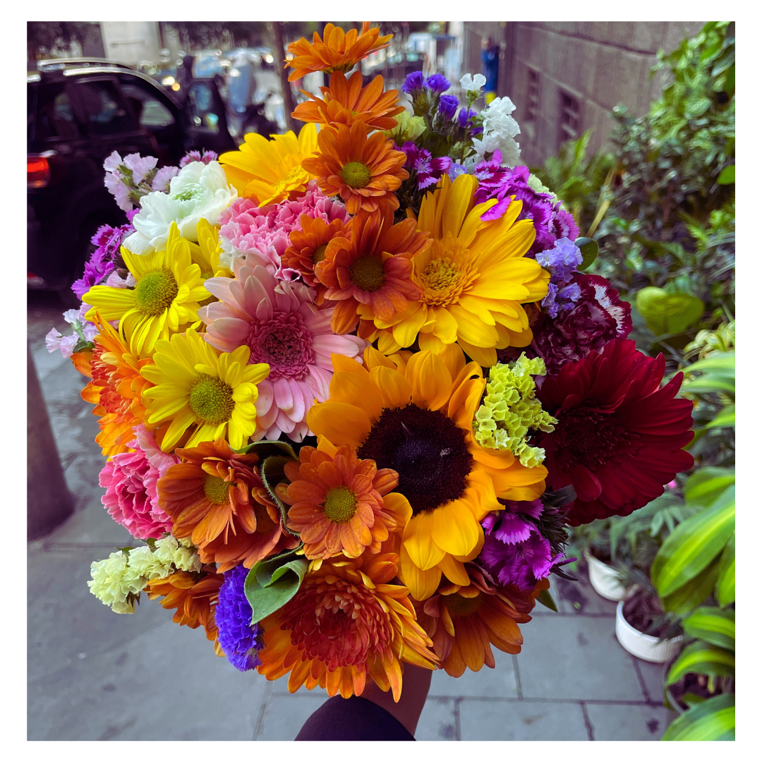 Bouquet gigante di gerbere colorate