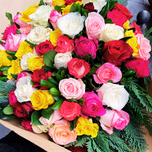 Bouquet di rose colorate EDIZIONE SPECIALE!