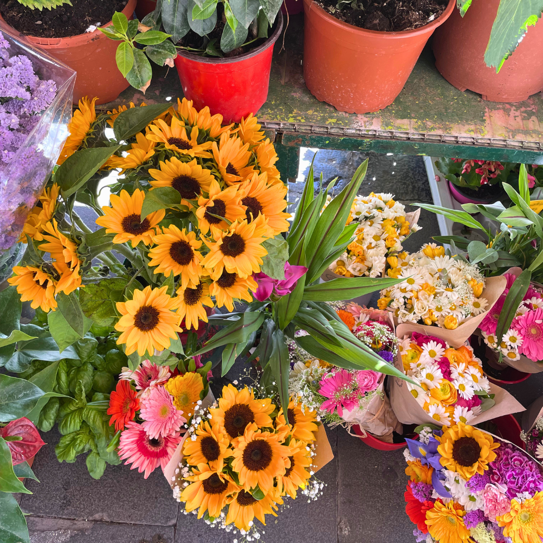 Bouquet di girasoli - gambo lungo